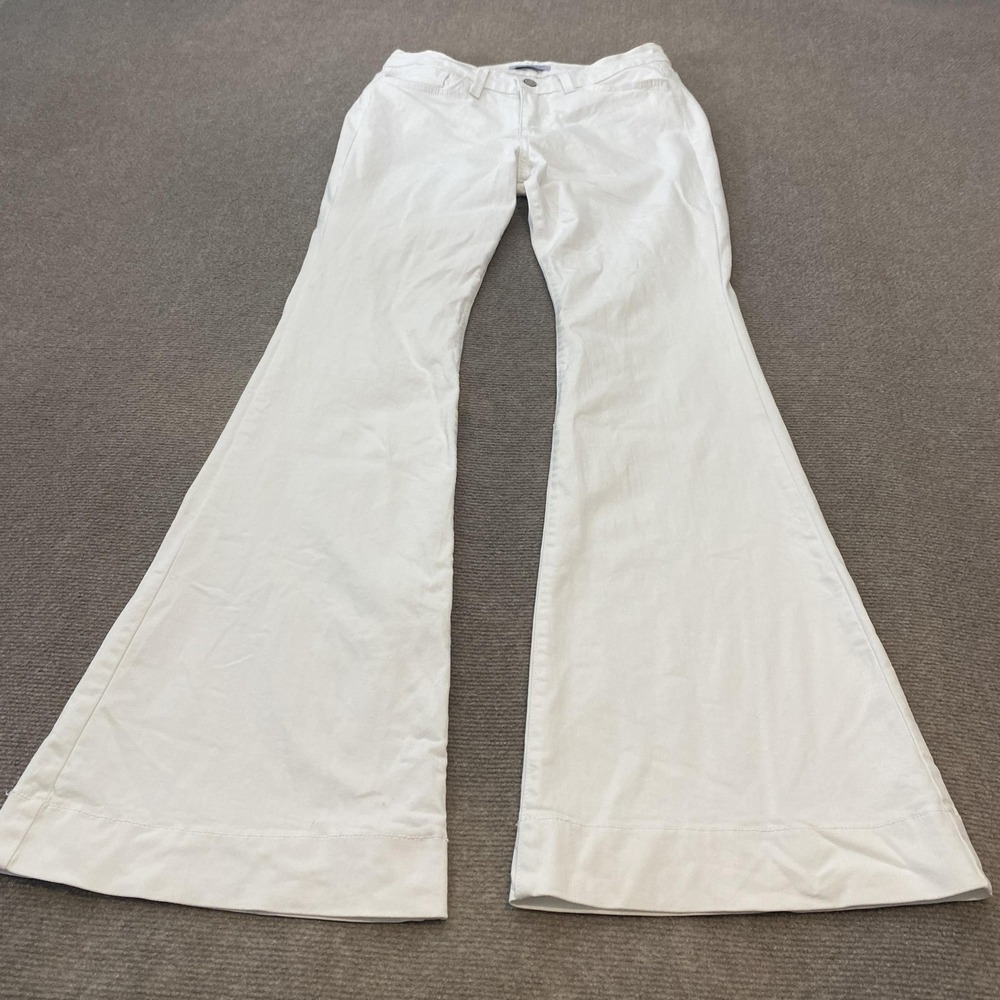 Judy Blue White Wide Leg Flare Jeans
